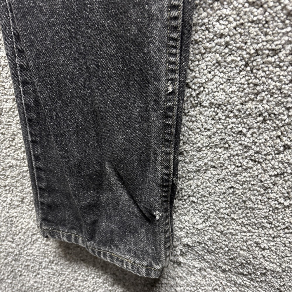 Vintage Levi's 40505-0259 505 Denim Black Jeans Orange‎ Tab USA 32x34 Distressed - Picture 7 of 14